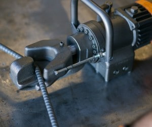 tying or welding rebar