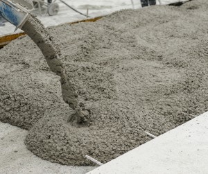 pouring concrete in winter